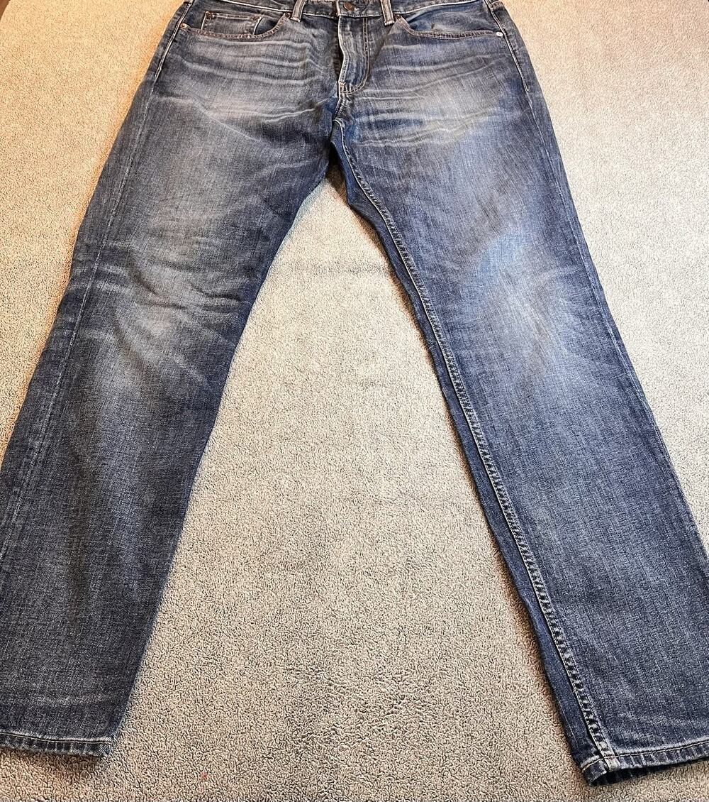 Bonobos Men's Athletic Fit Jeans Size 34x34 Medium Wash Blue Denim Stretch B311